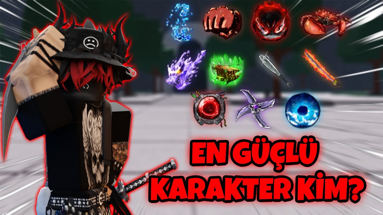 TSB'DE EN G&Uuml;&Ccedil;L&Uuml; KARAKTER KİM? - The Strongest Battlegrounds (Tier List)