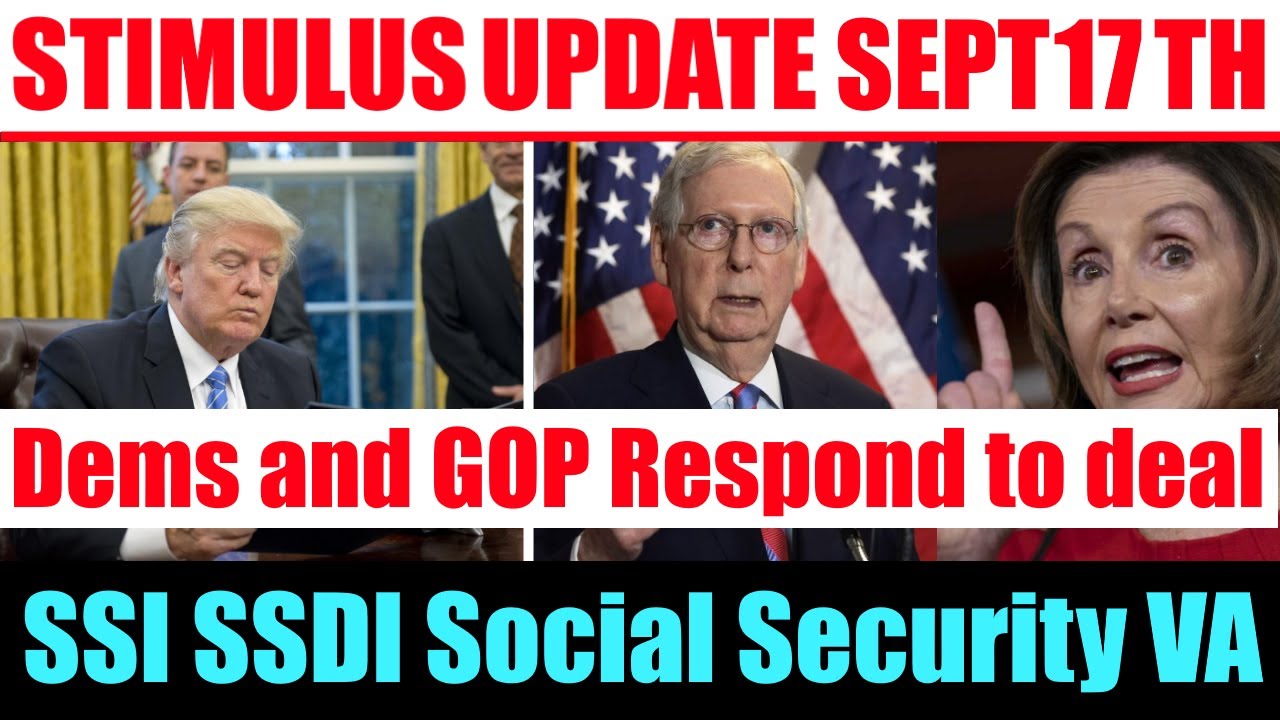 Stimulus Check Update | SSI SSDI Social Security VA | Second Stimulus Check | Sept 17th