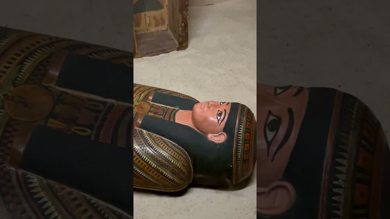 Egyptian Coffins from The Field Museum in Chicago. #shorts #egyptian #mummy #chicago #fieldmuseum