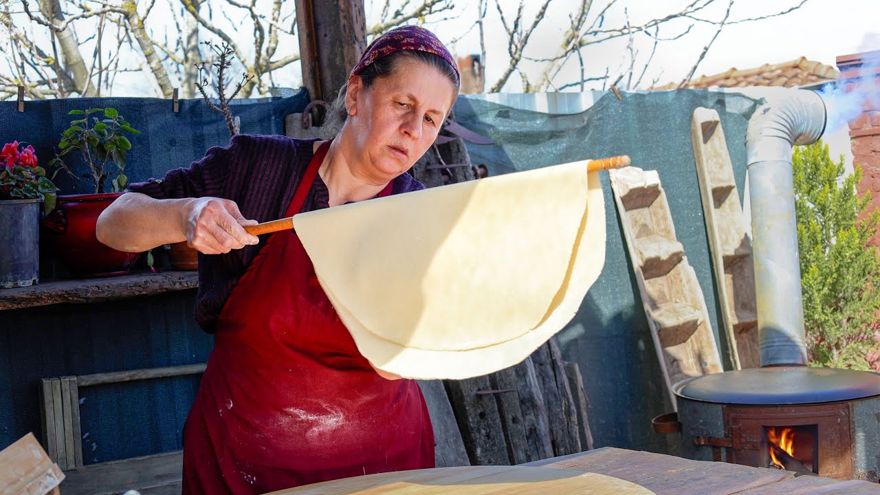 Traditional Turkish Pasta | Eriste Recipe in a Remote Turkish Village