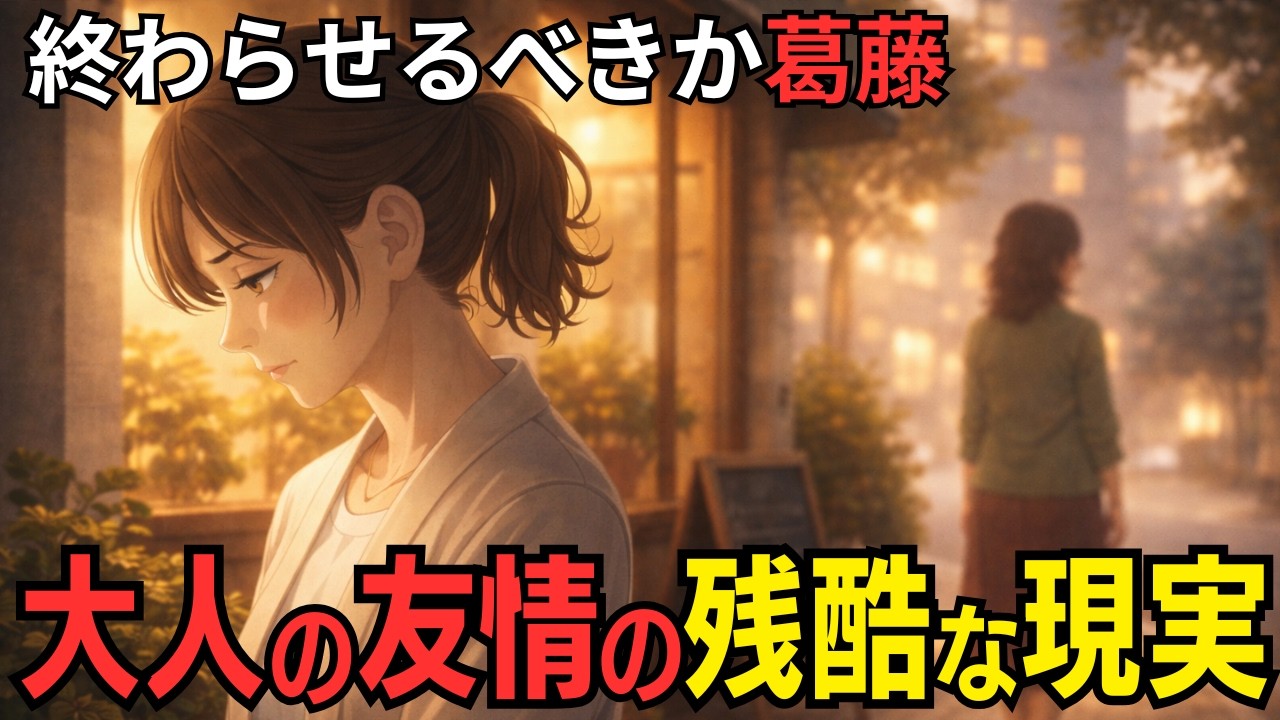 【共依存】嫌いじゃないのに、会うと疲れる…。それでも離れられなかった私がやっと線を引いた理由【大人の友情・人間関係の悩み・50代女性】