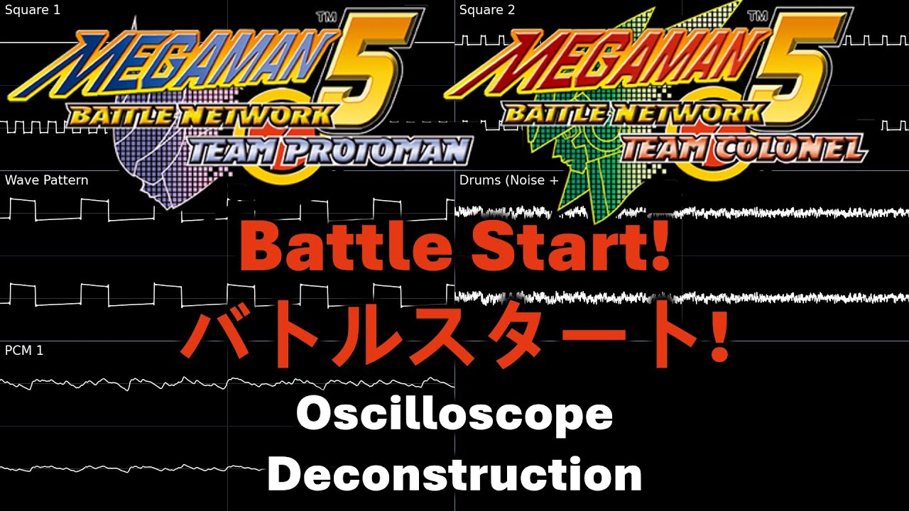 Battle Start! (Mega Man Battle Network 5 GBA) -- Oscilloscope Deconstruction