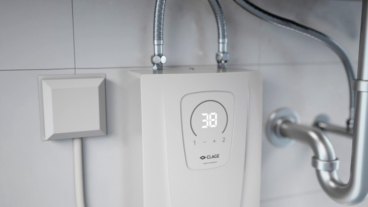 CEX-U (vanaf 2022) - Elektronische compacte doorstroomverwarmer - Installatie in de keuken
