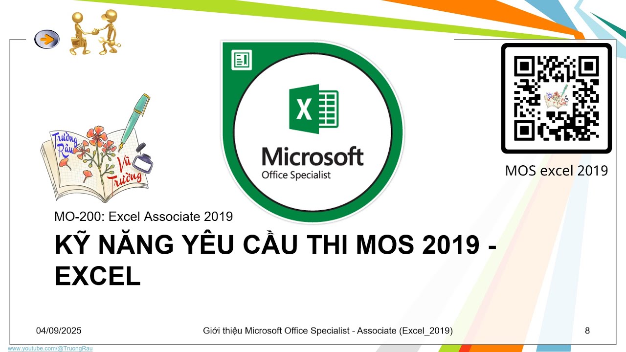 (E19.00) Kỹ năng yêu cầu thi MOS Excel Associate 2019