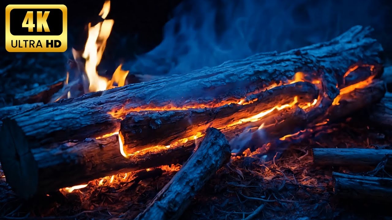 🔥Cozy Fireplace Crackling 24/7 | ❄️Snowy Cabin Views | Winter Ambience #933V