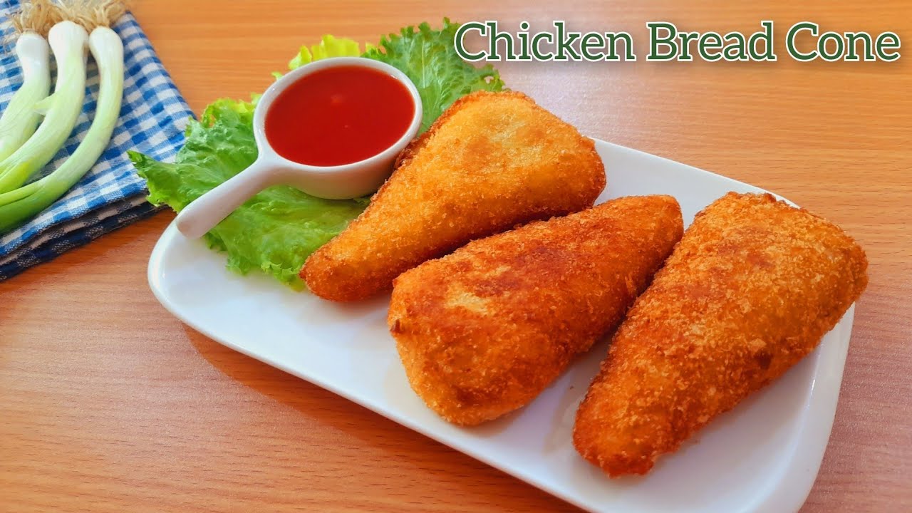 Chicken Bread Cones / Samosa Recipe | mom in kitchen