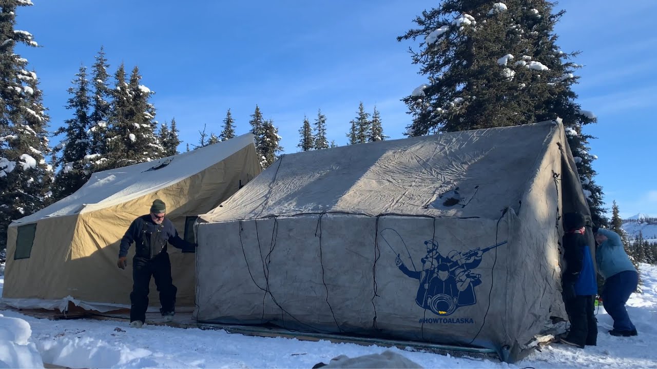 Setting Up Wall Tents For Winter Camping | Mountain Man Rendezvous 2020