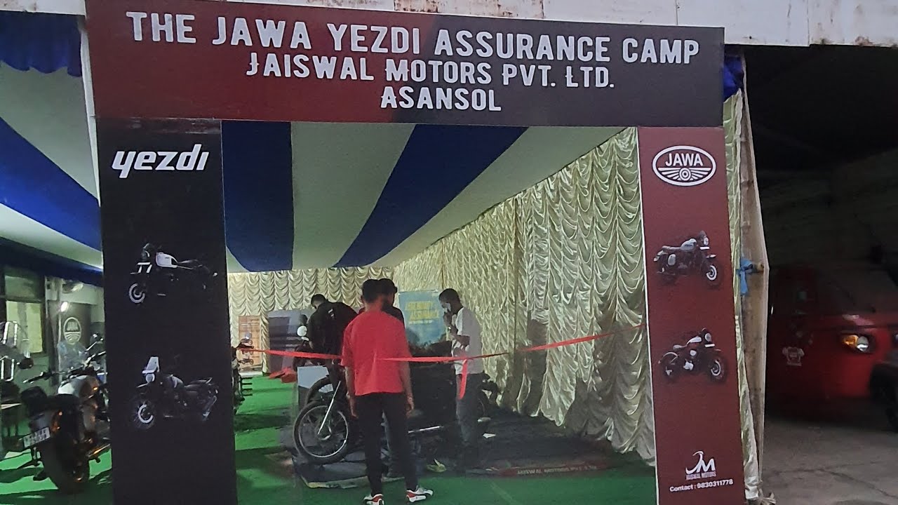 Free servicing jawa yezdi assurance camp #jawa #yezdijawa