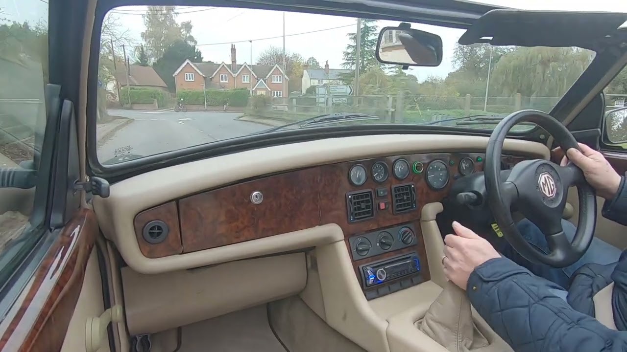 Virtual test drive of our lovely MG RV8 for sale at Beech Hill Garage