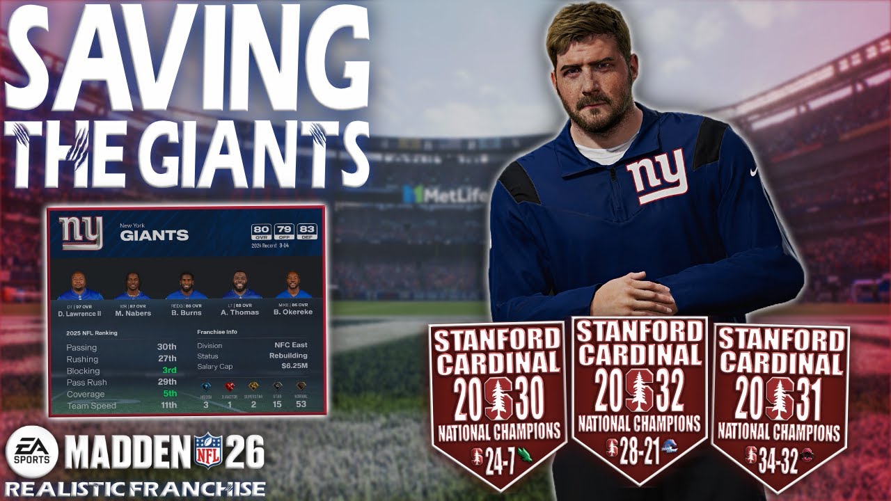 Welcome to the League Coach Bearington! | Madden 26 New York Giants Franchise Rebuild | EP. 01