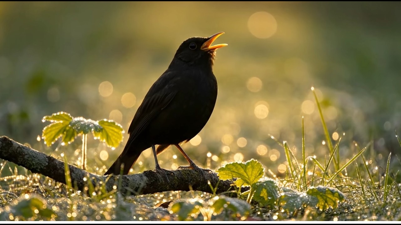 Magical Spring Morning 🌷 Birds + Soft Piano Lullaby 4K