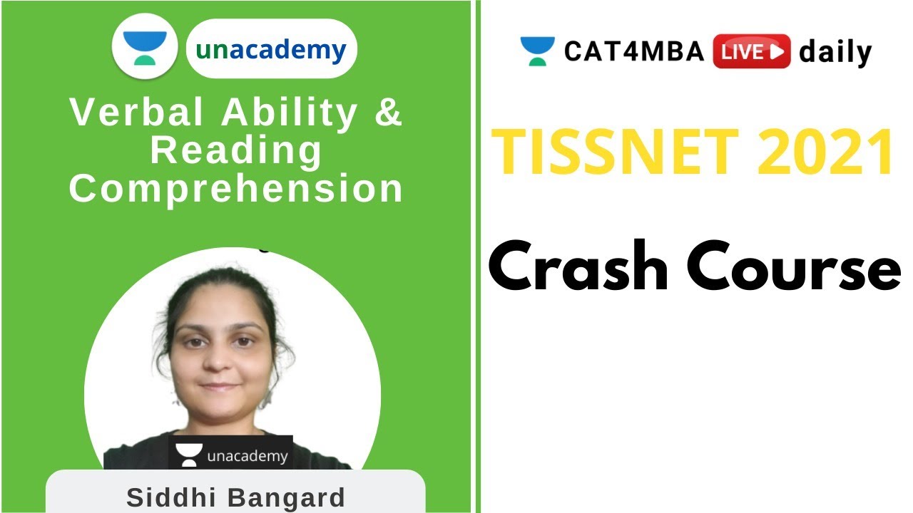 TISSNET 2021 | Complete VARC Course | By Siddhi Bangard