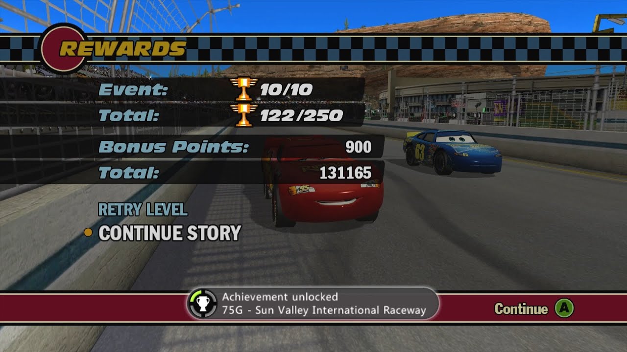 Cars - Red Piston Cup 3rd Race - Sun Valley International Raceway Achievement (Trophy)