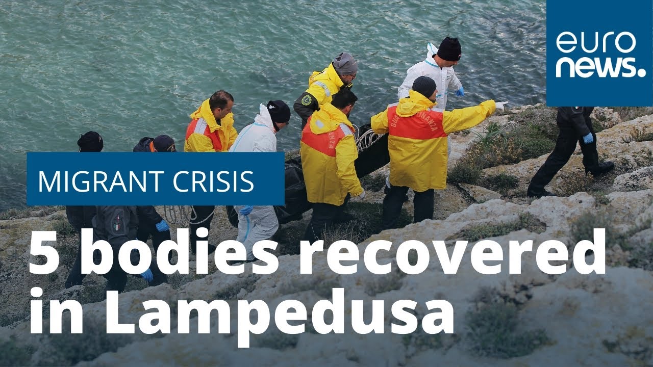 Bodies of five migrants recovered from Italian island of Lampedusa