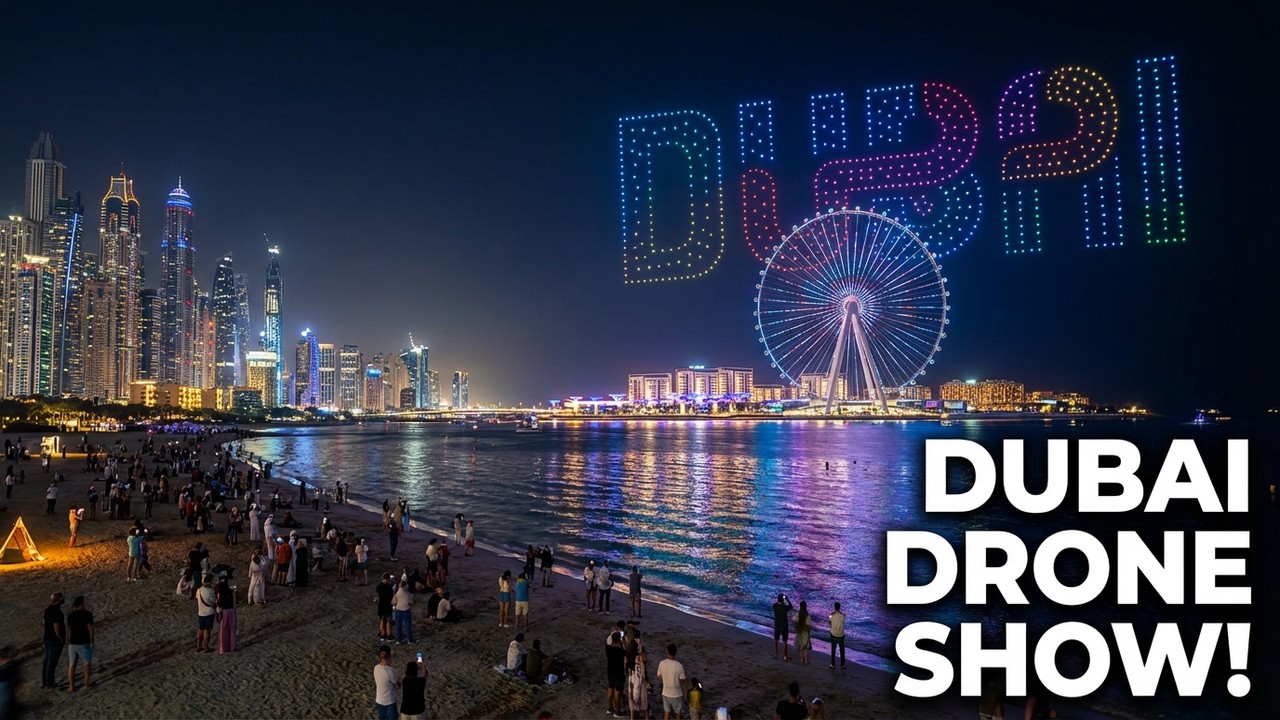 JBR Beach Dubai | Spectacular Drone Show 