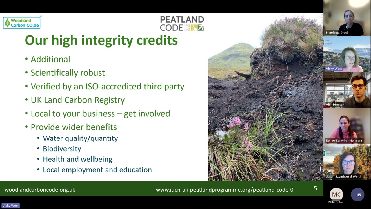 Woodland Carbon Code - Buying and using units against UK based emissions