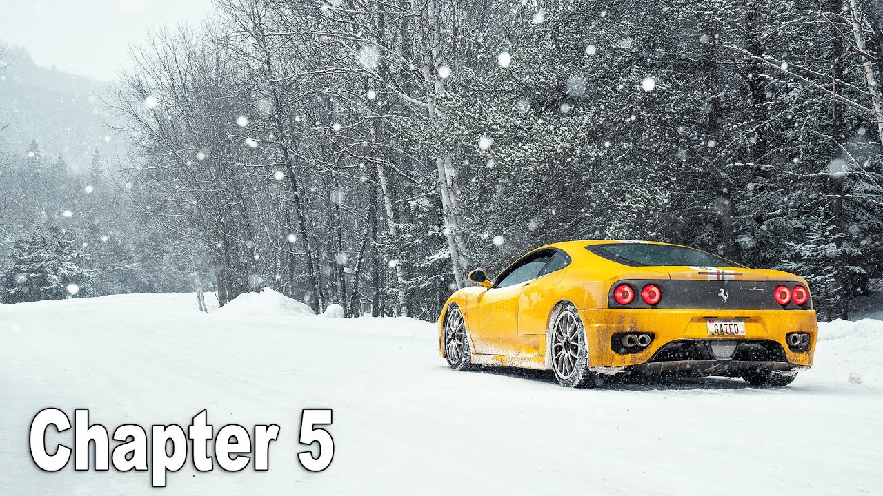 Driving a FERRARI to MONT-TREMBLANT IN SNOW // FERRARI WINTER ROAD TRIP // Chapter 5