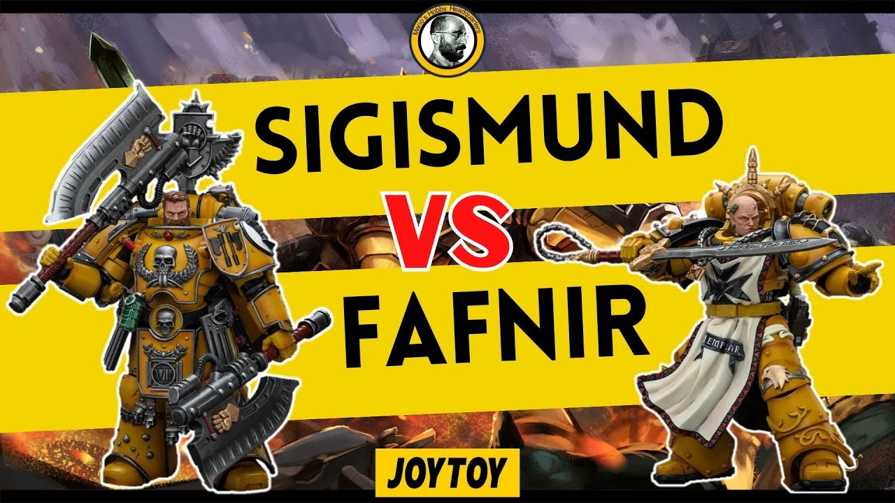 Imperial Fists Sigismund vs Fafnir Rann #warhammer #horusheresy #joytoy #collectibles #actionfigures
