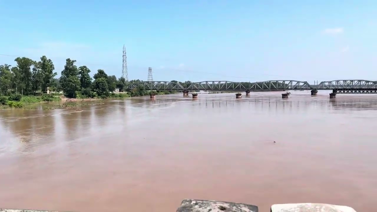 Satluj River water flow in Punjab 