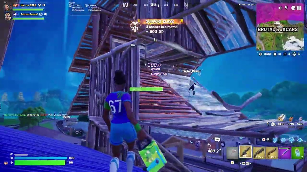 Ranked Battle Royale Gameplay on Controller - 120 FPS