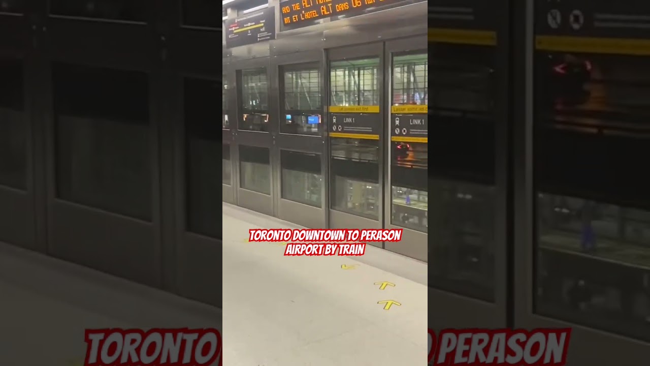 Toronto Downtown to Pearson Airport By Train -Cheap Travel 