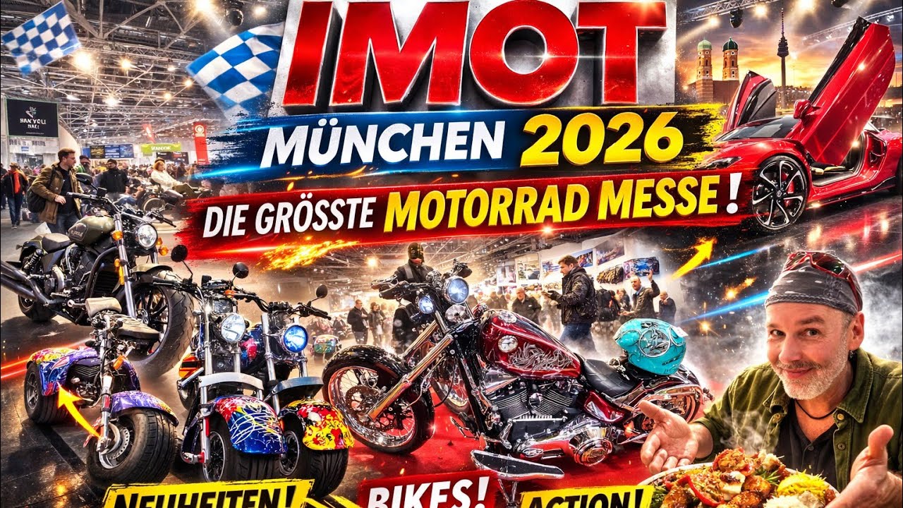 Motorrad-Highlights 2026!  DAS erwartet dich auf der IMOT München Halle C5 - Bike Neuheiten & Trends
