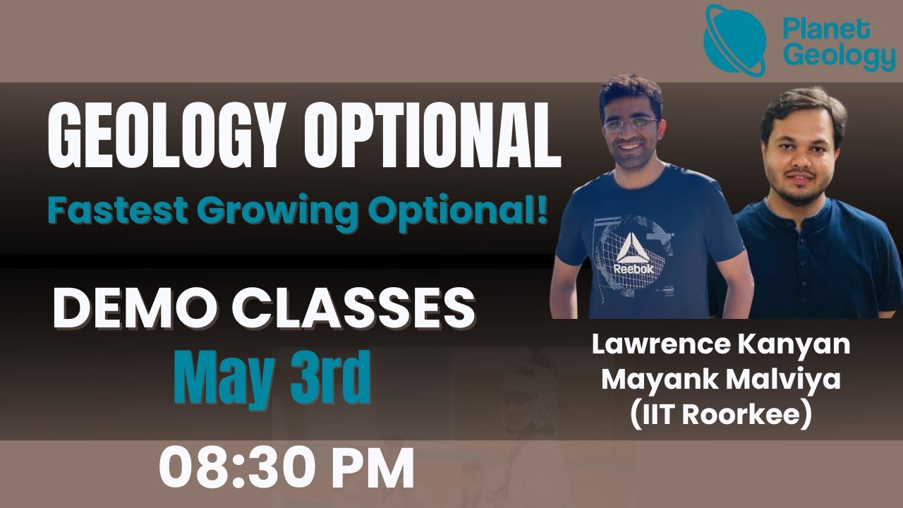 Announcement: Geology Optional Demo Classes Start for Geology Optional 2025-26 Batch