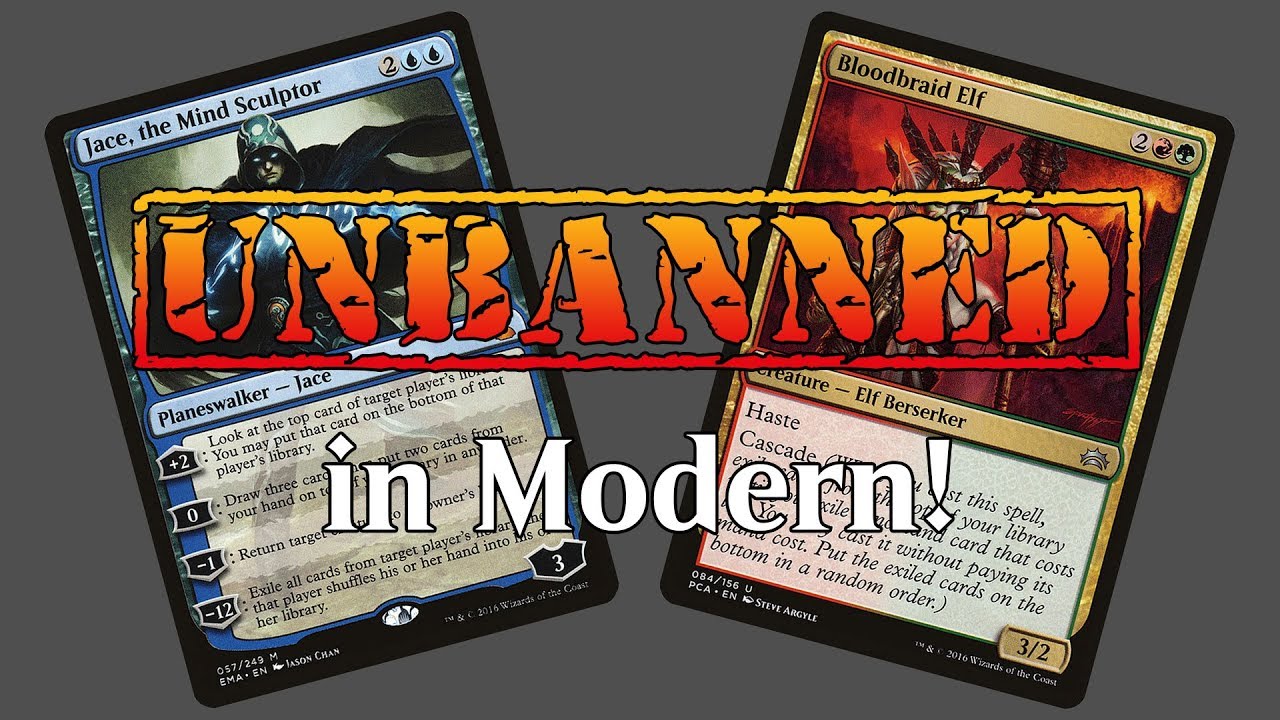 Jace, the Mind Sculptor and Bloodbraid Elf Unbanned in Modern