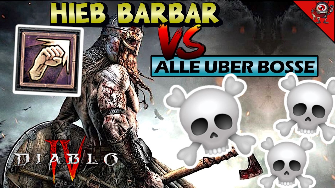Der STÄRKSTE Hieb Barbar gegen alle Uber Bosse - Build Vorstellung - Diablo 4 Season 11