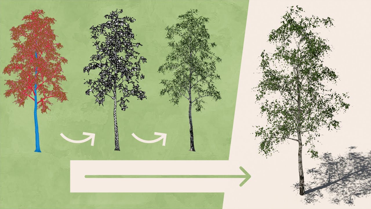 Working with 3D Trees - Rhino 7 and VRay Proxy