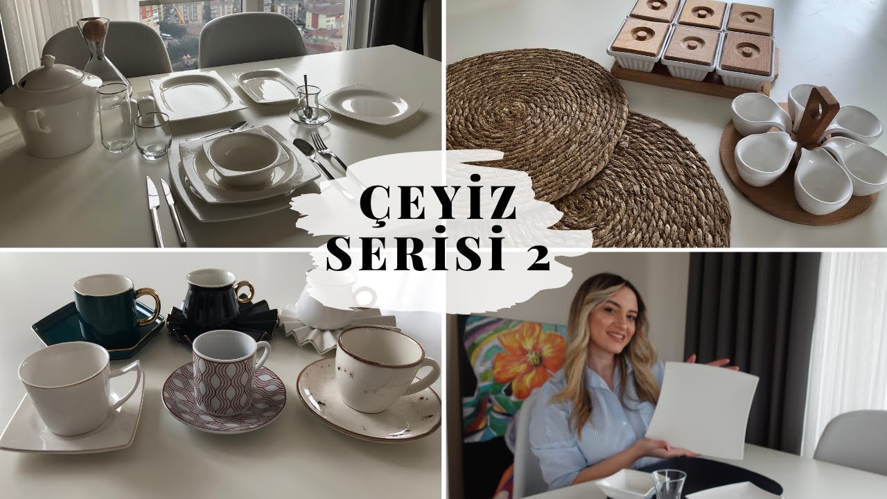ÇEYİZ SERİSİ #2 🛍I 12 KİŞİLİK YEMEK TAKIMIM & KAHVALTI TAKIMIM🍽I Kütahya,Karaca,English Home