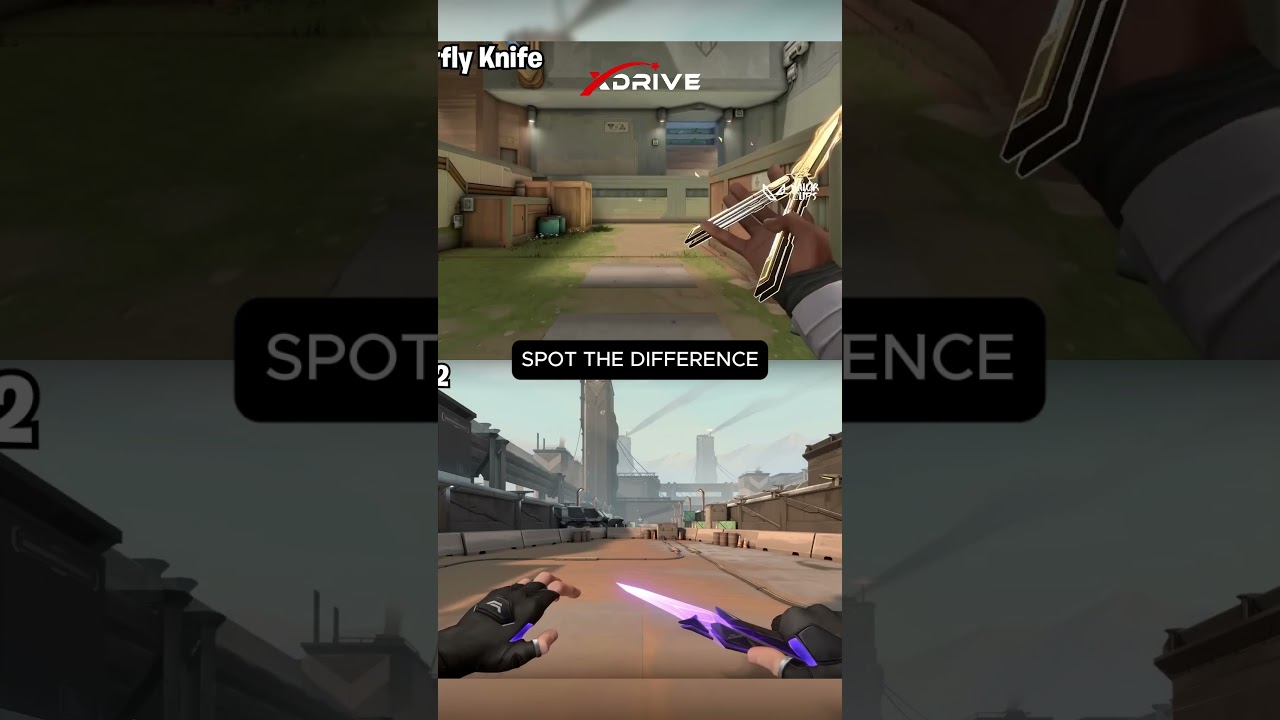 SPOT THE DIFFERENCE CHAMPIONS 2025 BUTTERFLY KNIFE vs SINGULARITY BUTTERFLY KNIFE