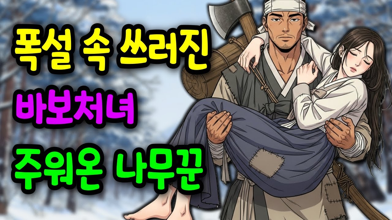 폭설 속 쓰러진 말못하는 처녀 주워온 나무꾼, 과연 그 처녀의 정체는? | 야담 옛날이야기 오디오북 수면동화 조선이야기 재미있는이야기 전설 민담 사연