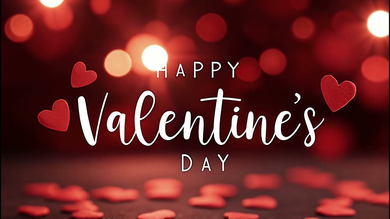 Happy Valentine's Day 2026 background (screensaver)💟 Beautiful Romantic Piano Music for Relaxing🎶