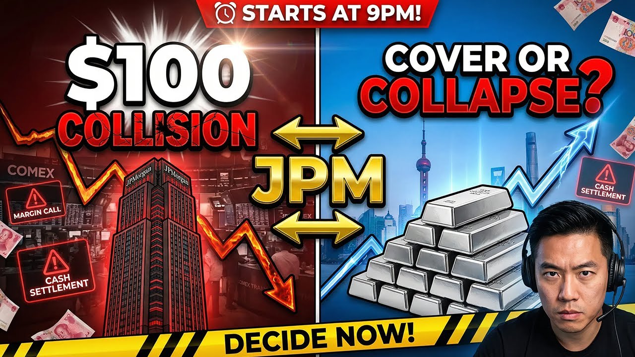 $100 COLLISION: JPM Cover or Collapse? Starts at 9PM! DECIDE NOW!