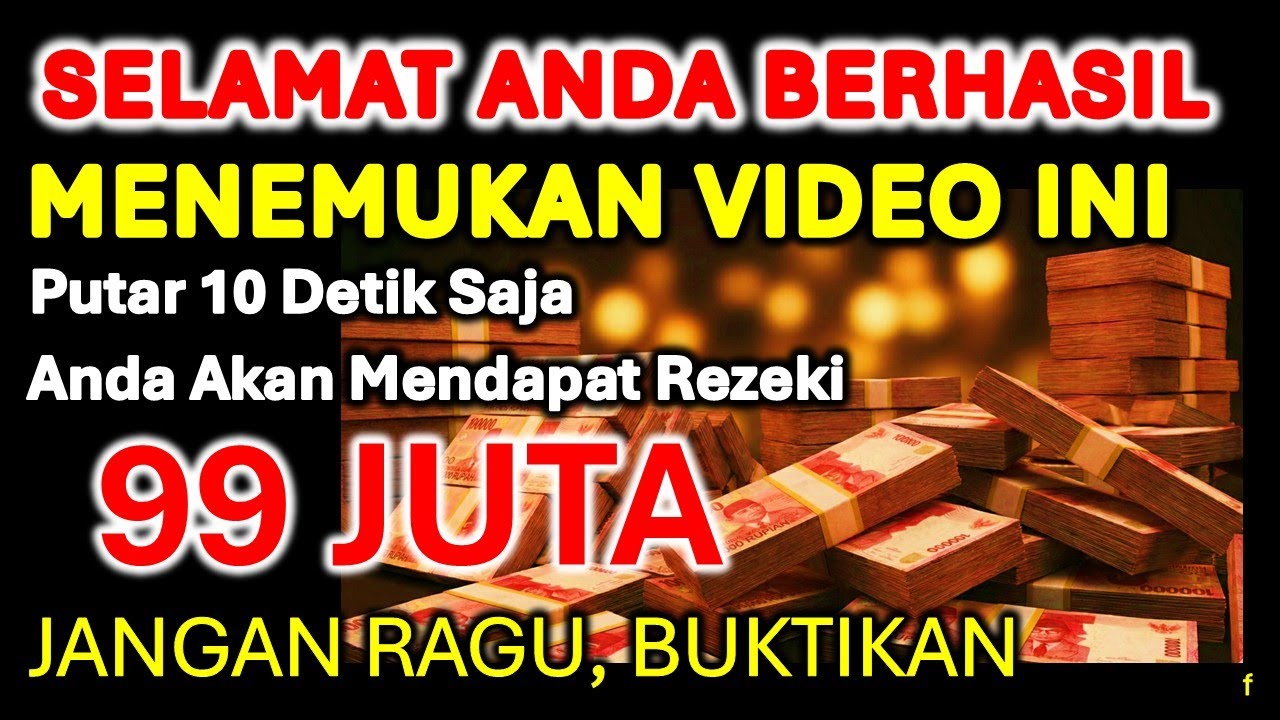 SELAMAT ANDA TERPILIH HARI INI ✅ UANG DATANG SENDIRI KERUMAH ANDA | Doa pembuka rezeki