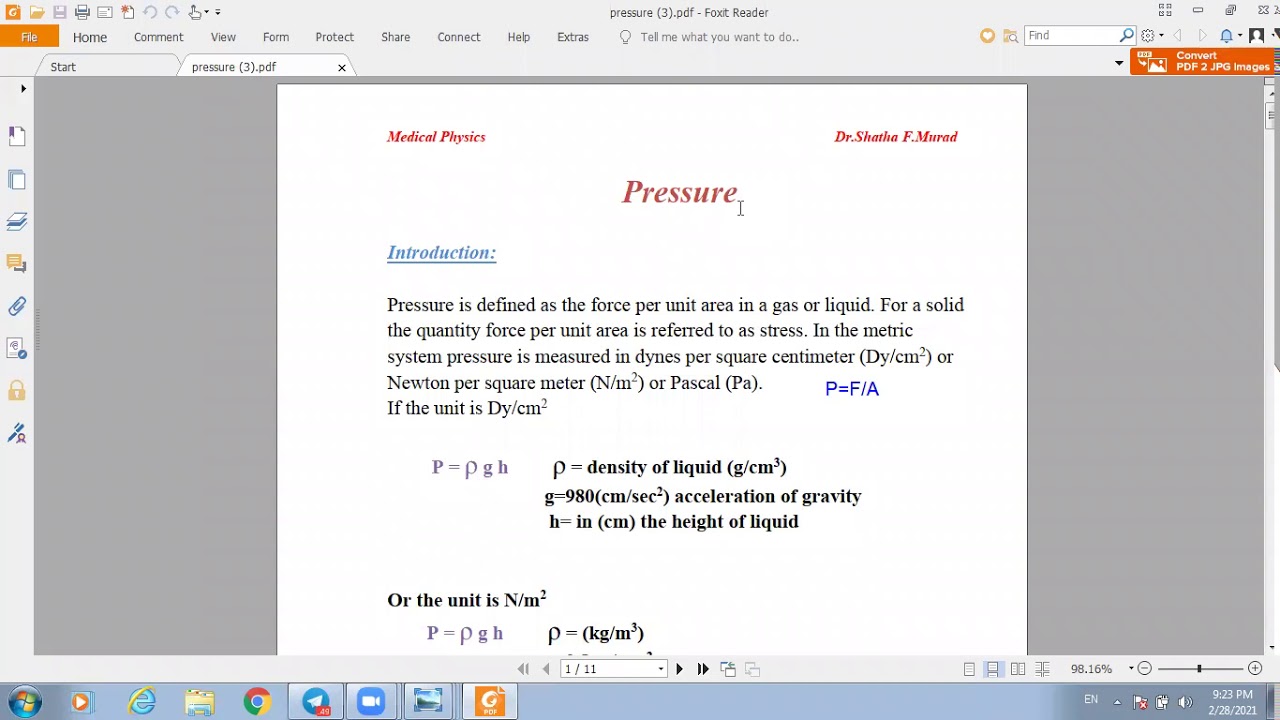 محاضرة الpressure طب المثنى
