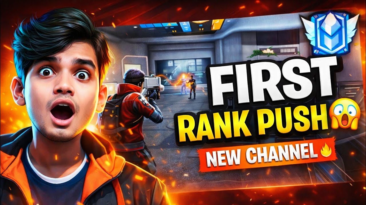 My First Rank Push 😱 | New Free Fire Max Gaming Channel #freefire #long 
