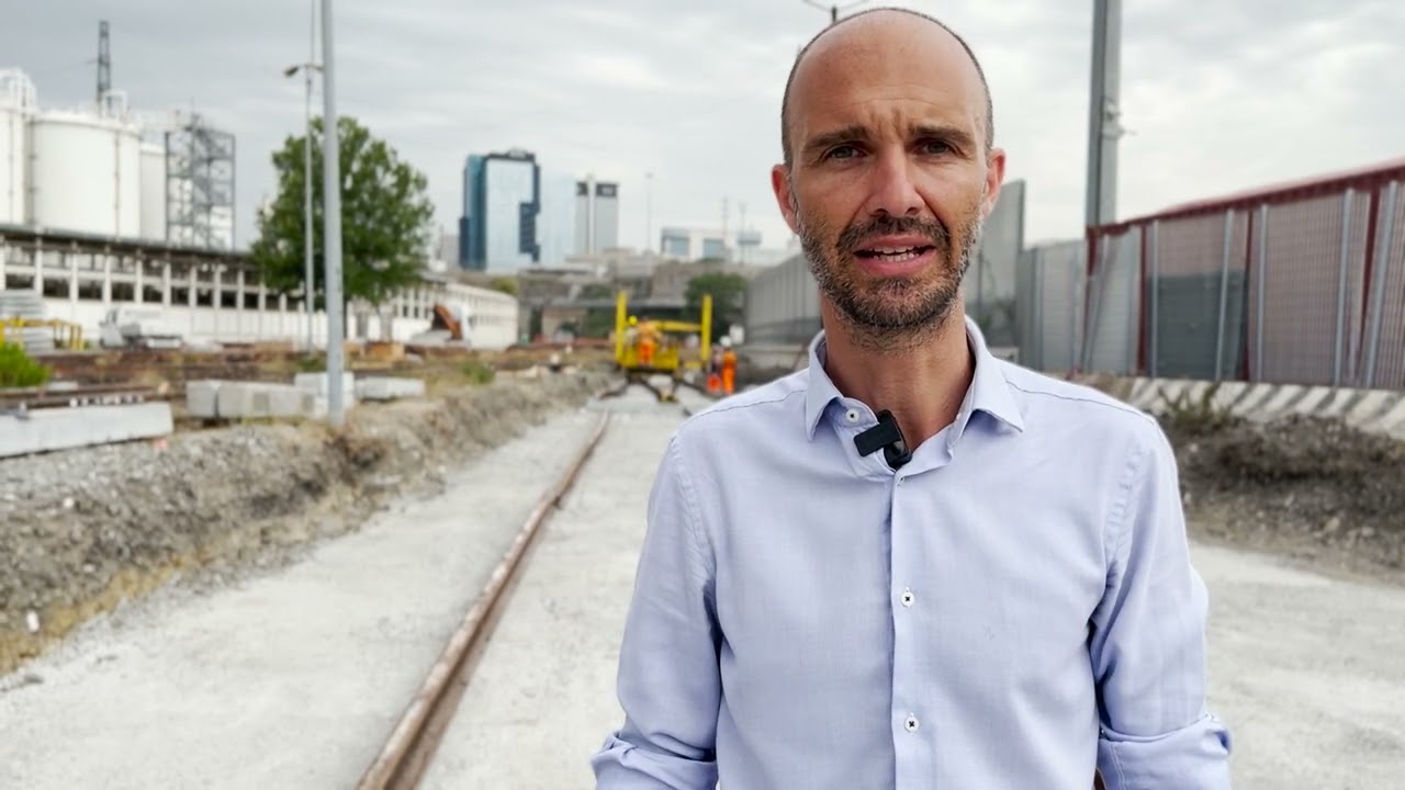 Ammodernamento e prolungamento parco ferroviario Rugna -  nuovi binari in allestimento - 28.06.2022