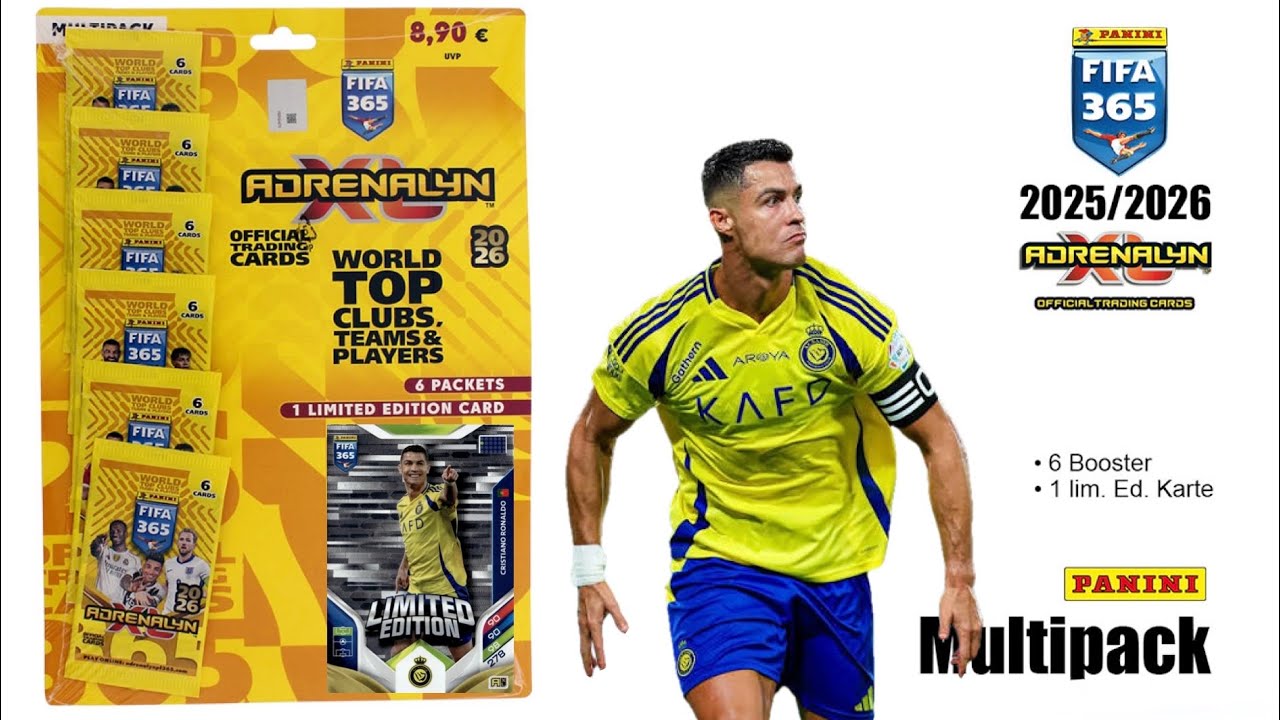 Unboxing Multipack • Panini FIFA365 2026 + Limited Edition “Cristiano Ronaldo“ ⚽️🔥 CR7
