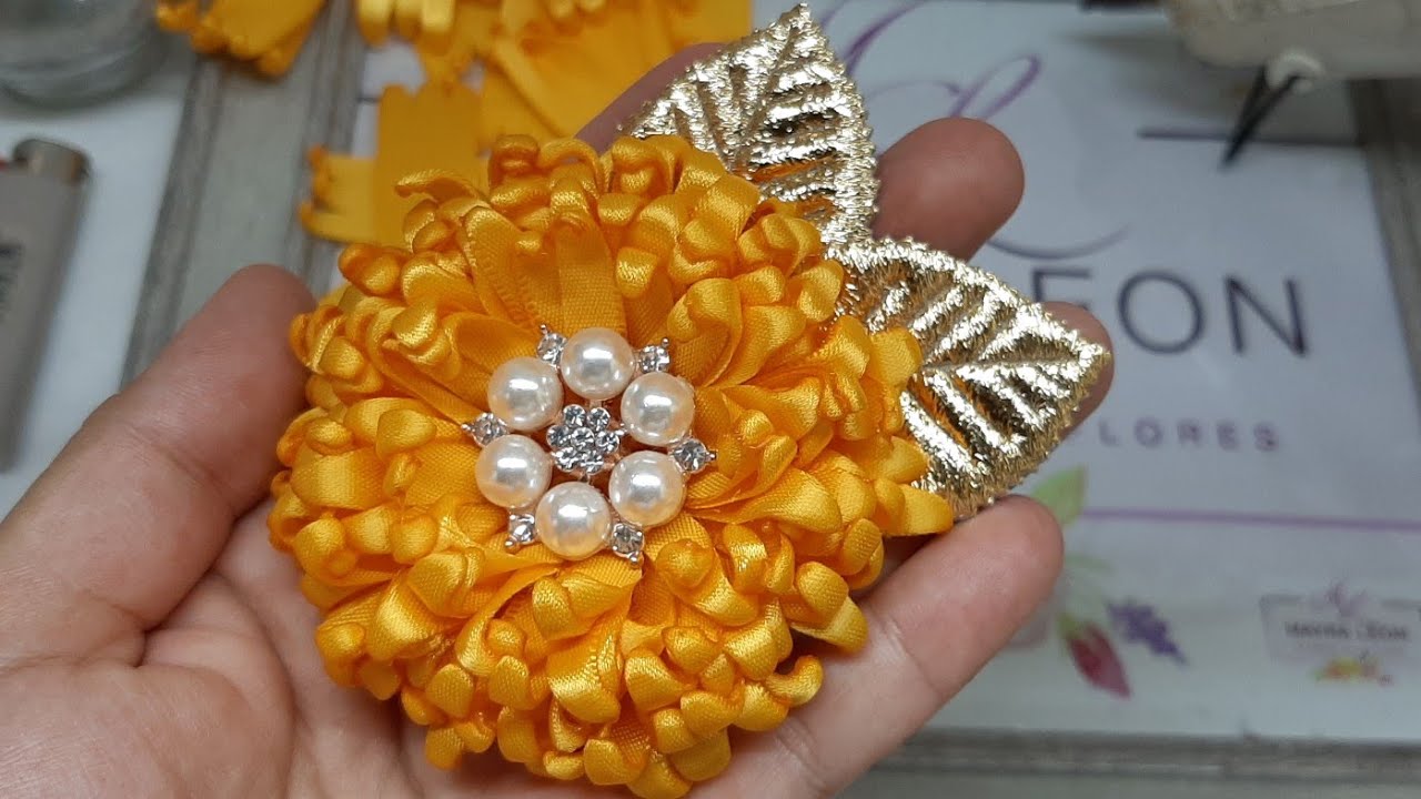 como hacer una flor de cempasúchil  flores de día de muertos #MAYRALEON