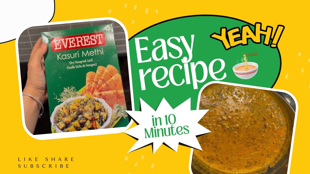 Quick easy receipe in 10 minutes simple ingredients 