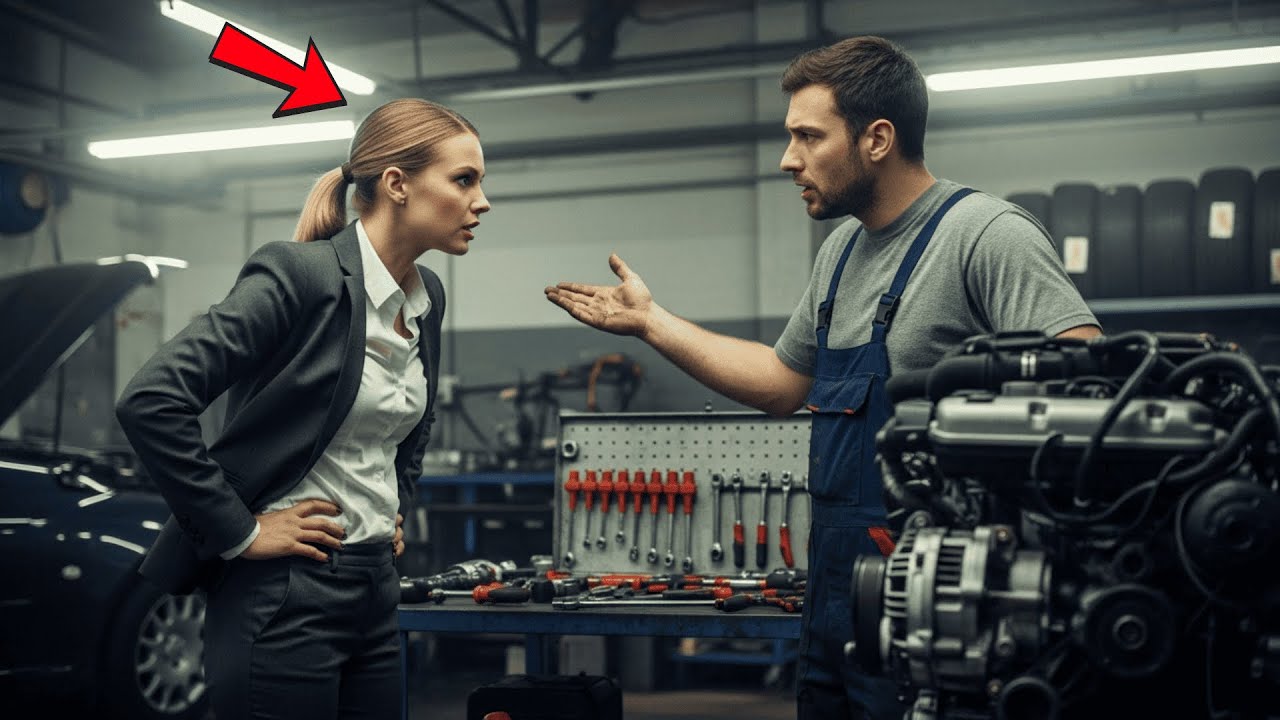 „Nikt nie mówi mi nie, przegrywie!” — krzyczała milionerka, ale pokorny mechanik dał jej lekcję
