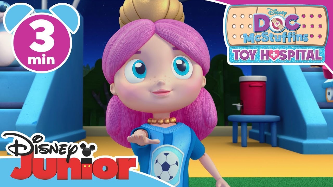 Doc McStuffins | Melinda The Mermaid Plays Foosball ⚽️- Magical Moment | Disney Kids