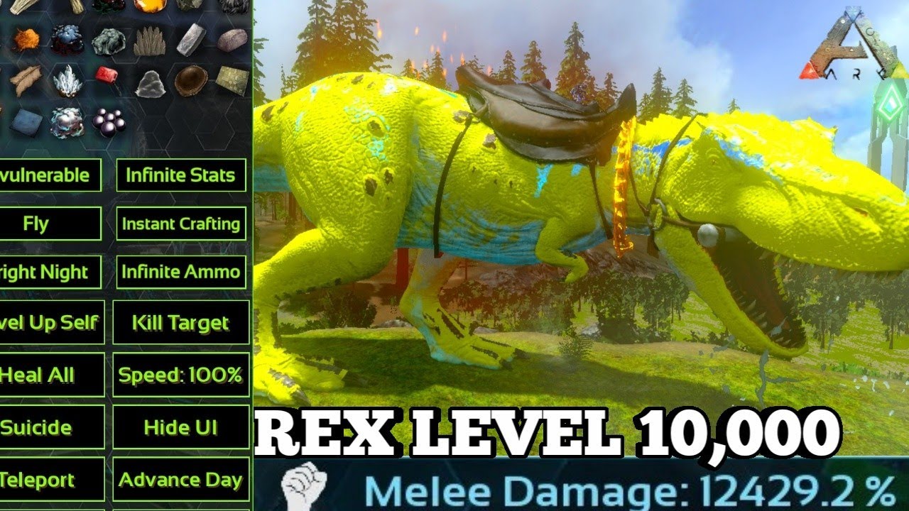 Ark mobile |Taming Rex level 10.000 (DOMANDO REX LEVEL 10.000