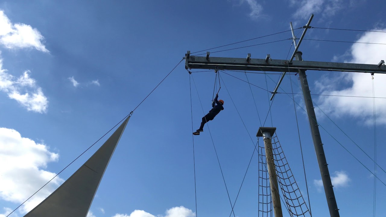 Ryan on High Ropes at Tattershall Lakes April 2019