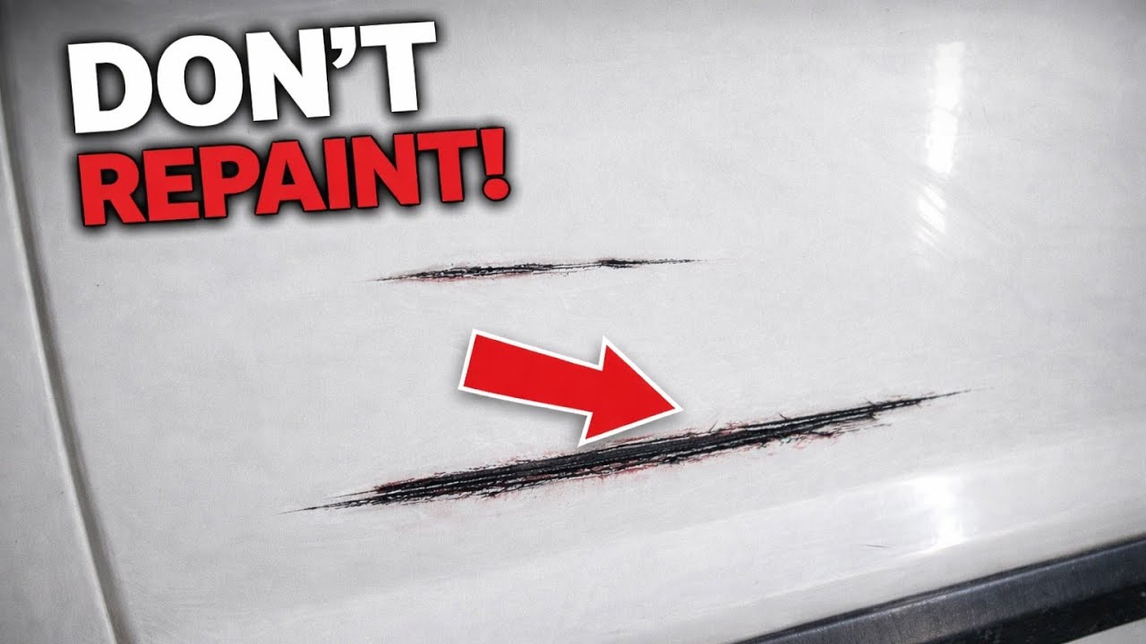 How to repair deep scratch on car paint ✅