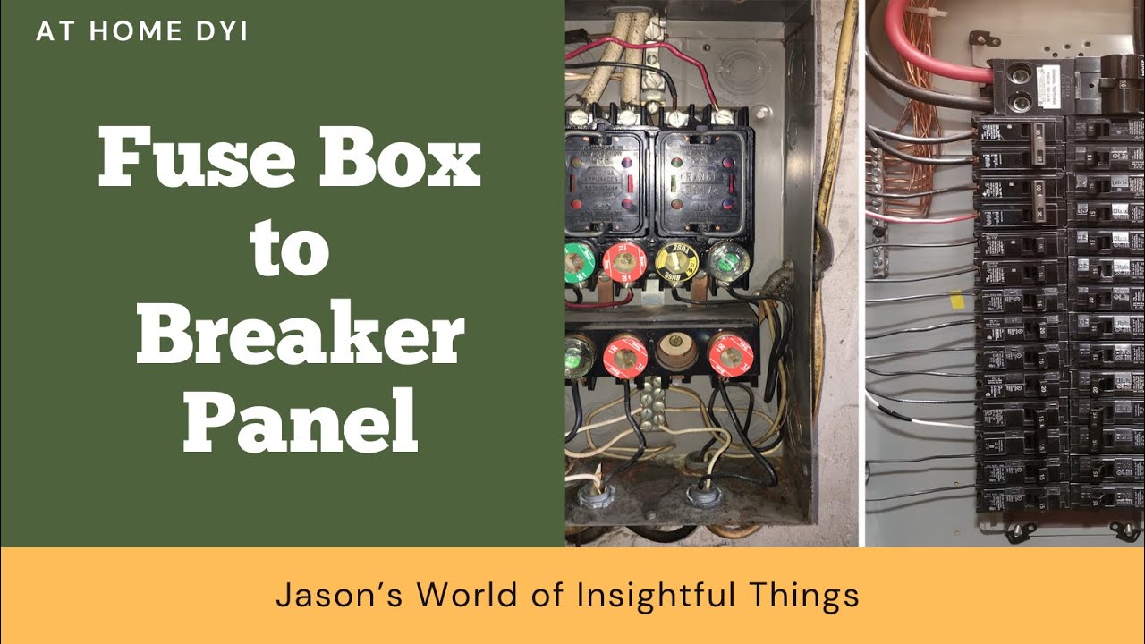 How to replace your old fused electrical panel at home with a new breaker system