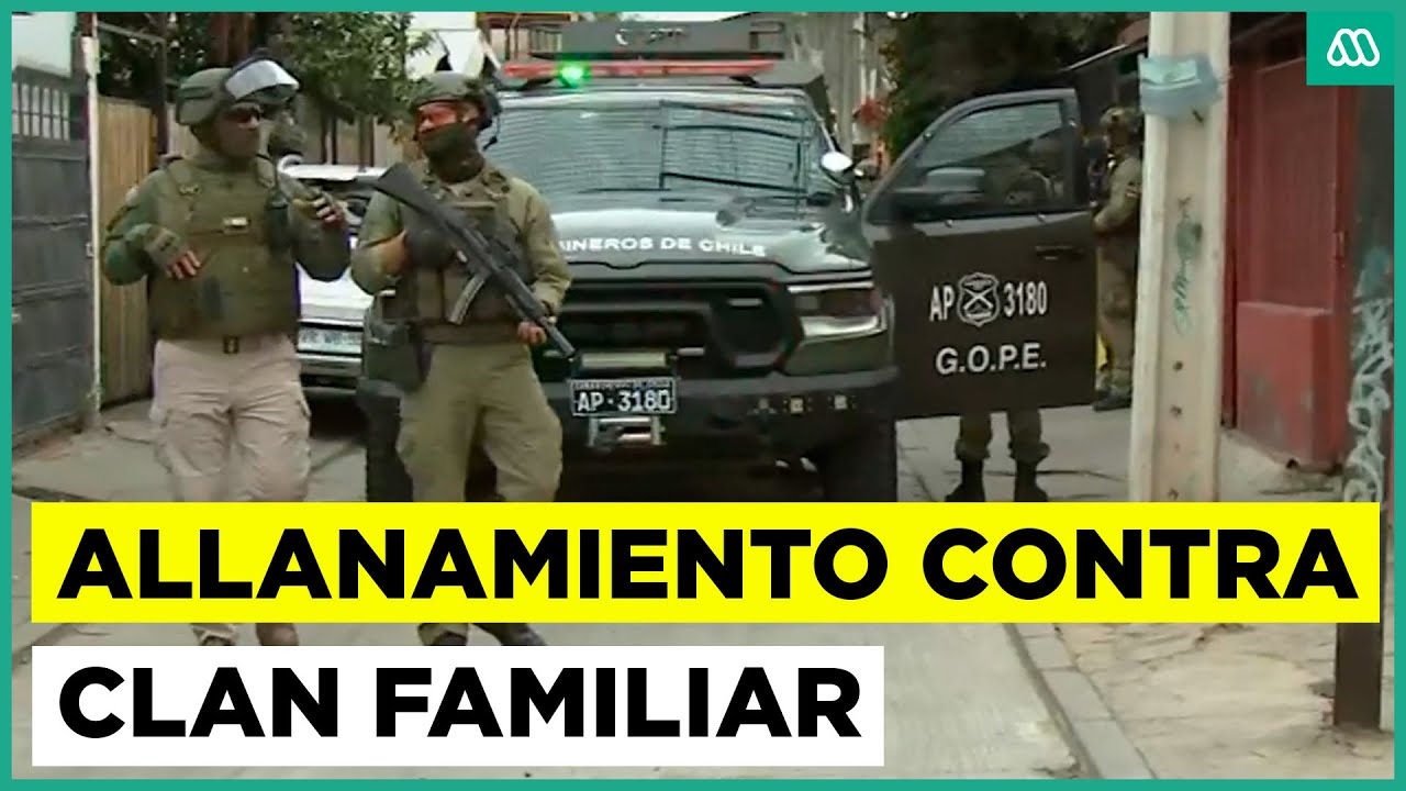 Intenso operativo policial en Renca: allanan casas de clan familiar por microtráfico de drogas