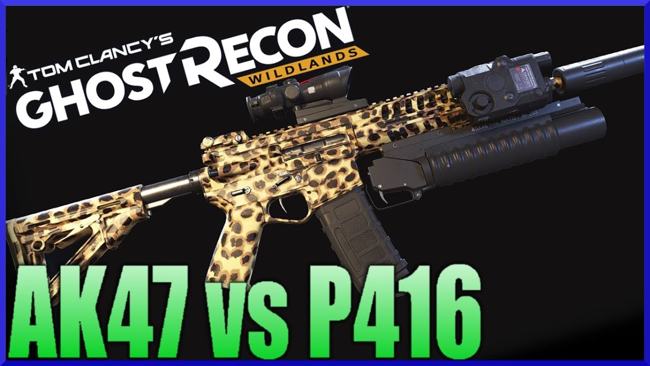 GHOST RECON WILDLANDS AK-47 and P416 Bullet Drop Comparison